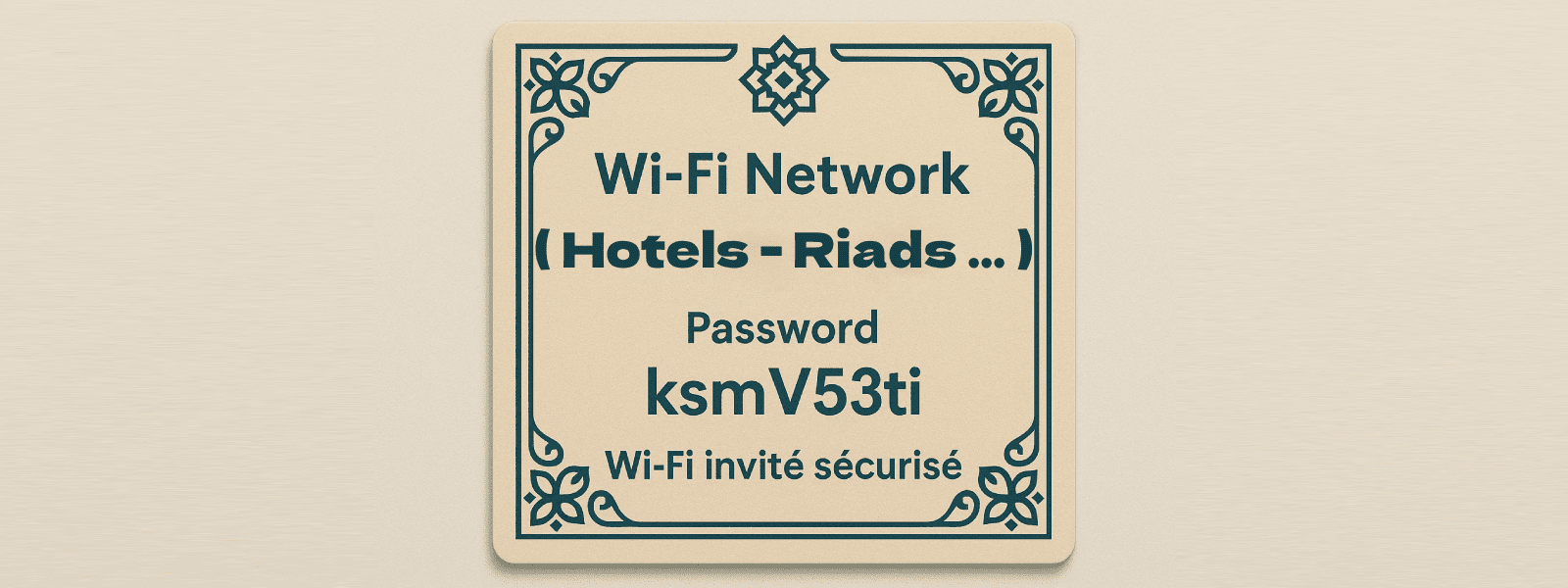 Wi-Fi invité entreprise Maroc